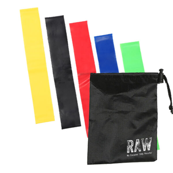 Raw Fitness  - Latex Resistance Bands 5 pc Thumbnail